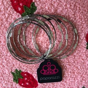 8 pc Silver Bangle Bracelets *BRAND NEW*